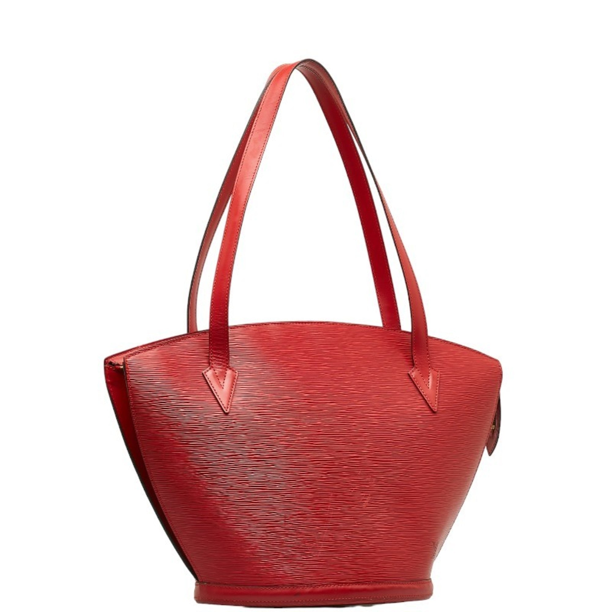 Louis Vuitton Castilian Red Leather Shoulder Bag Tote Bag ( )