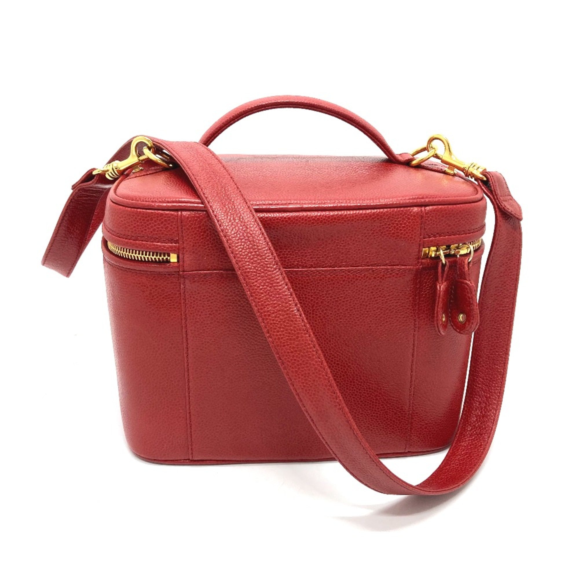 Chanel Leather Red Shoulder Bag 3