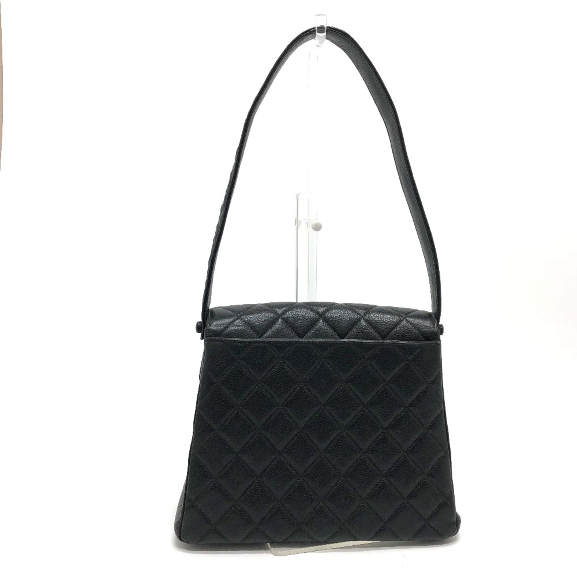 Chanel Leather Black Shoulder Bag 10