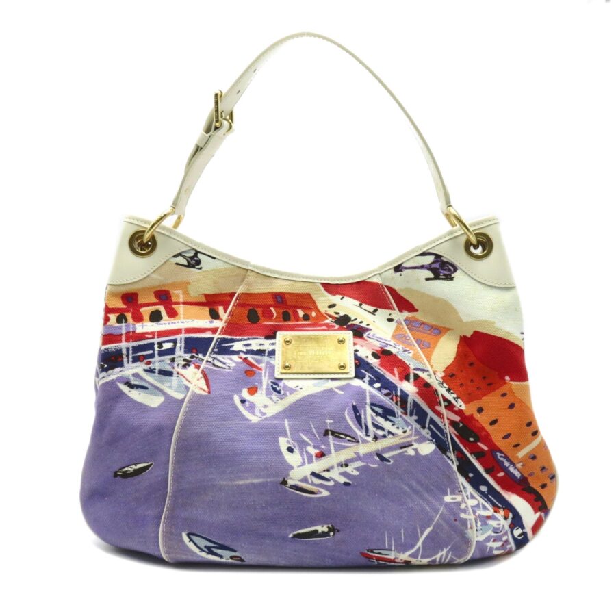 LOUIS VUITTON Galliera Riviera GM Mulch color White canvas leather | Studio Nafay