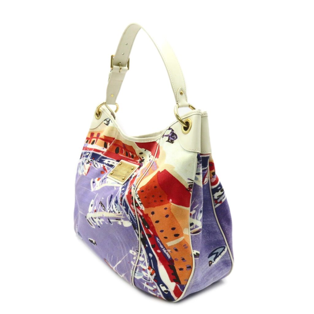 LOUIS VUITTON Galliera Riviera GM Mulch color White canvas leather - Product Image 2