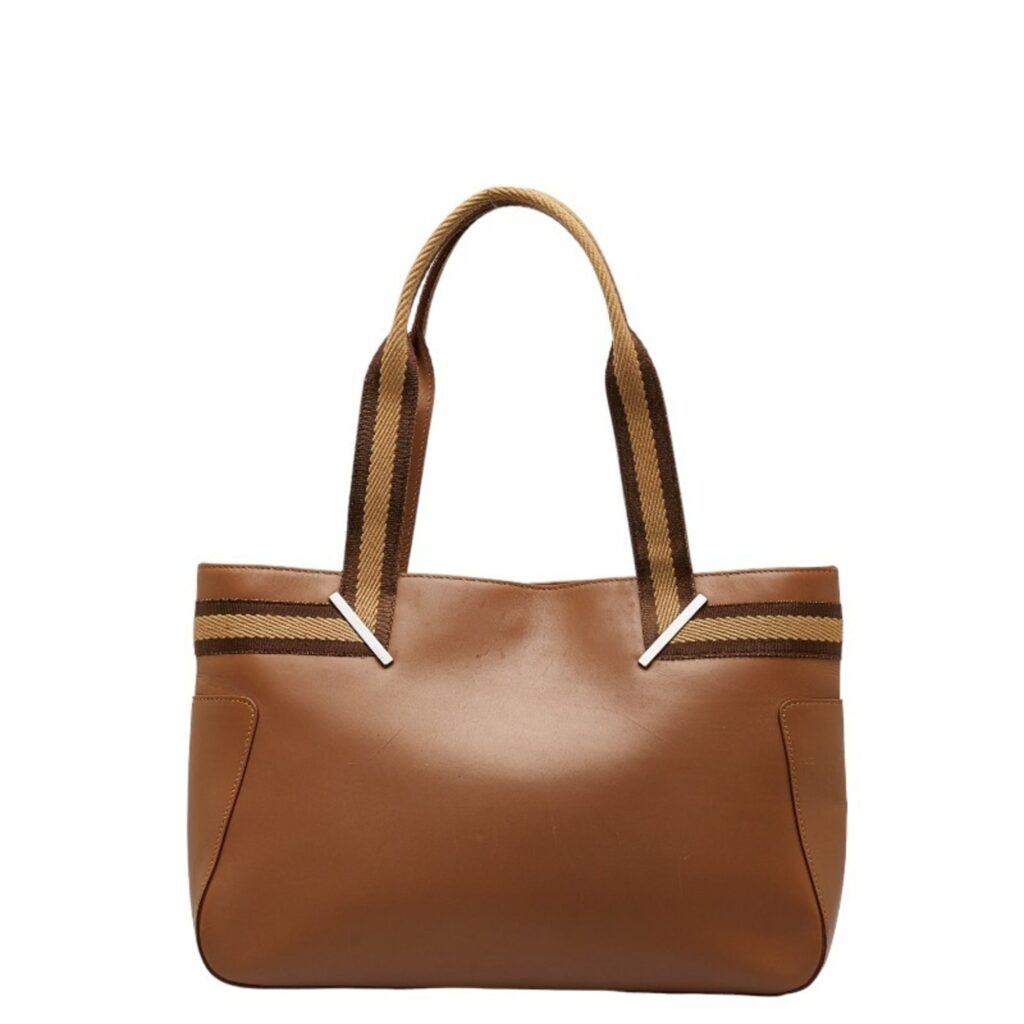GUCCI handbag tote bag 002 1135 brown leather ladies - Product Image 2