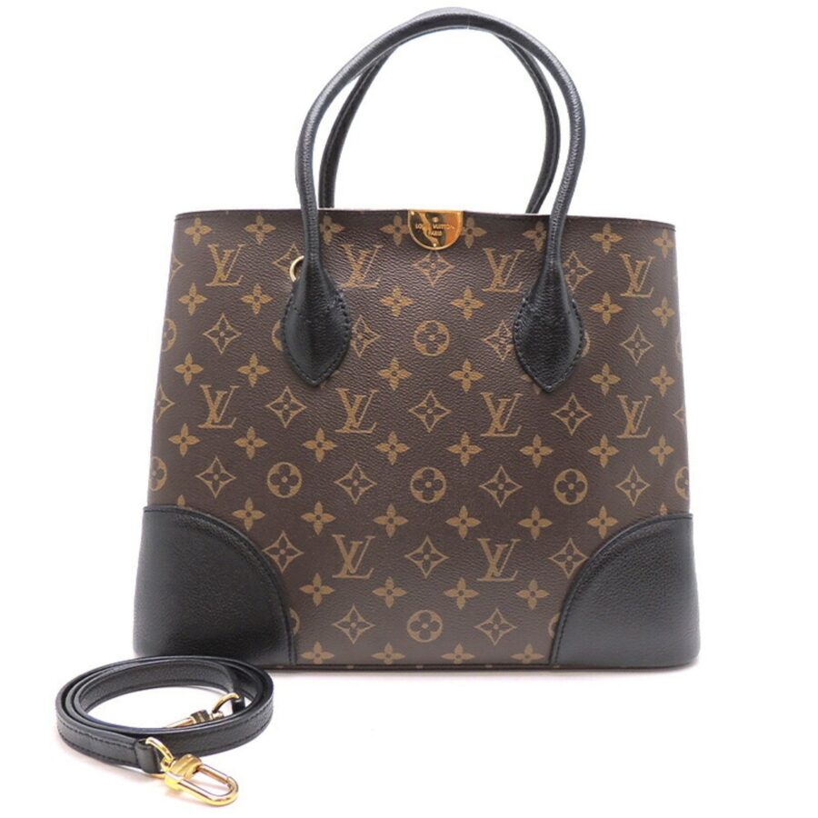 LOUIS VUITTON Flandrin Ladies Handbag Monogram Macassar Brown | Studio Nafay
