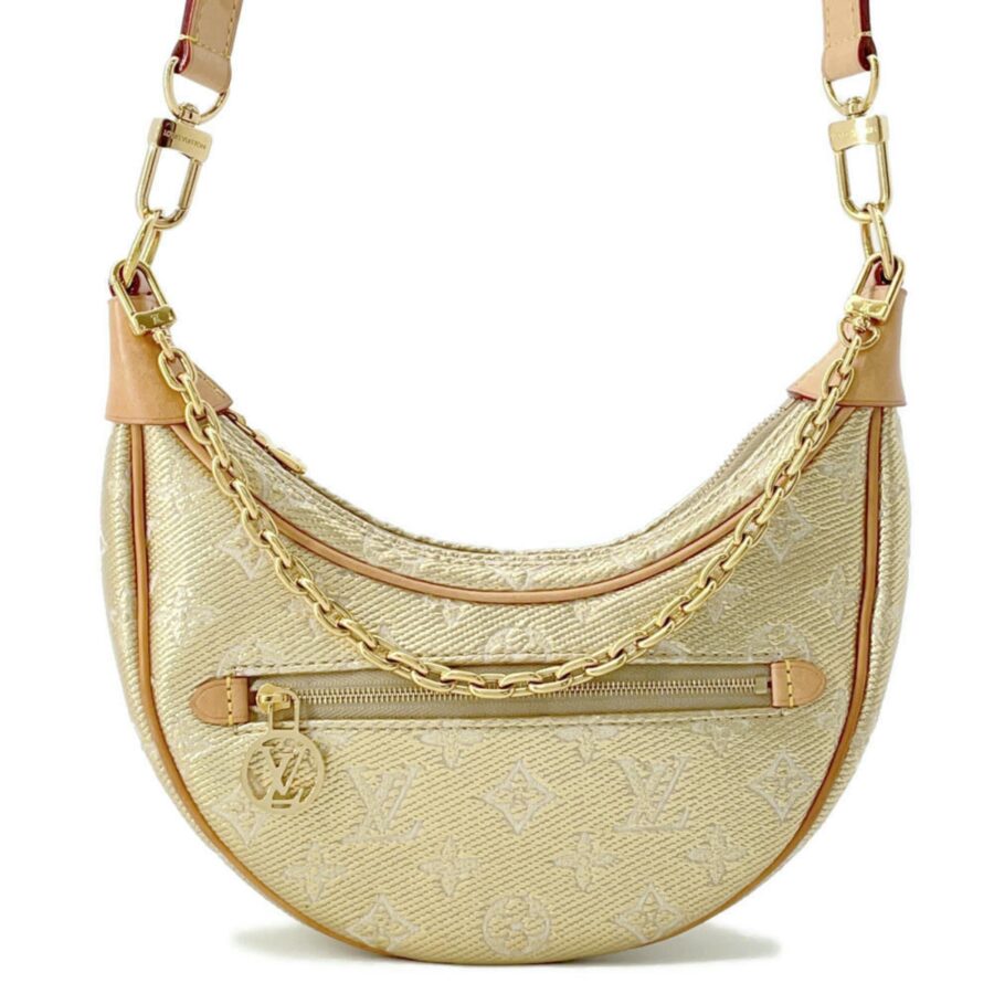 Louis Vuitton Woven Fabric Gold Shoulder Bags | Studio Nafay