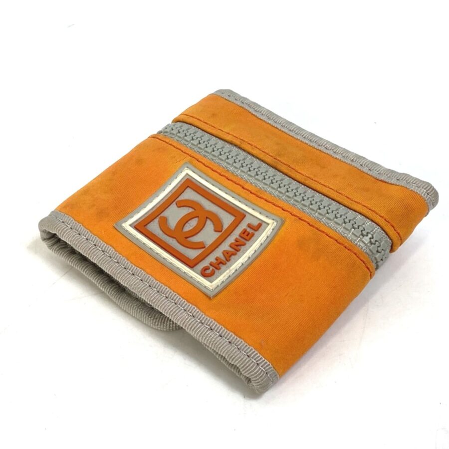 Chanel Sports Wristband type Coin Compartment Wallet coin purse Orange | Studio Nafay