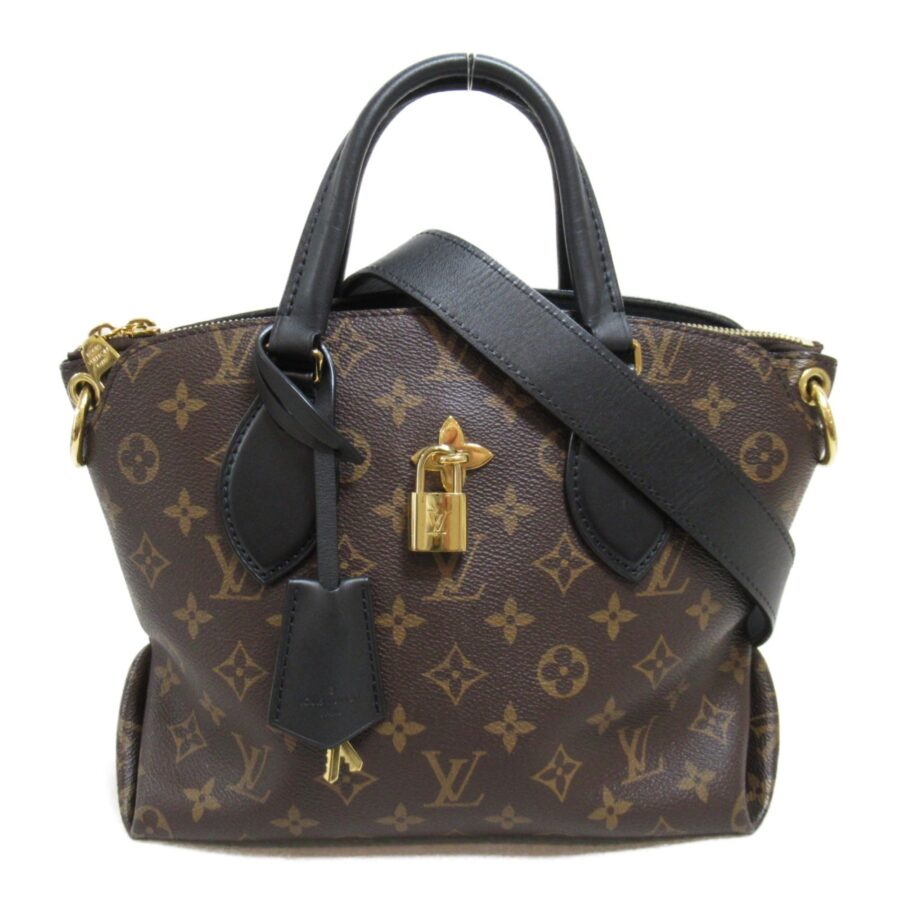 LOUIS VUITTON Flower Zipped Tote PM2wayShoulder Bag Brown Monogram PVC coated canvas | Studio Nafay