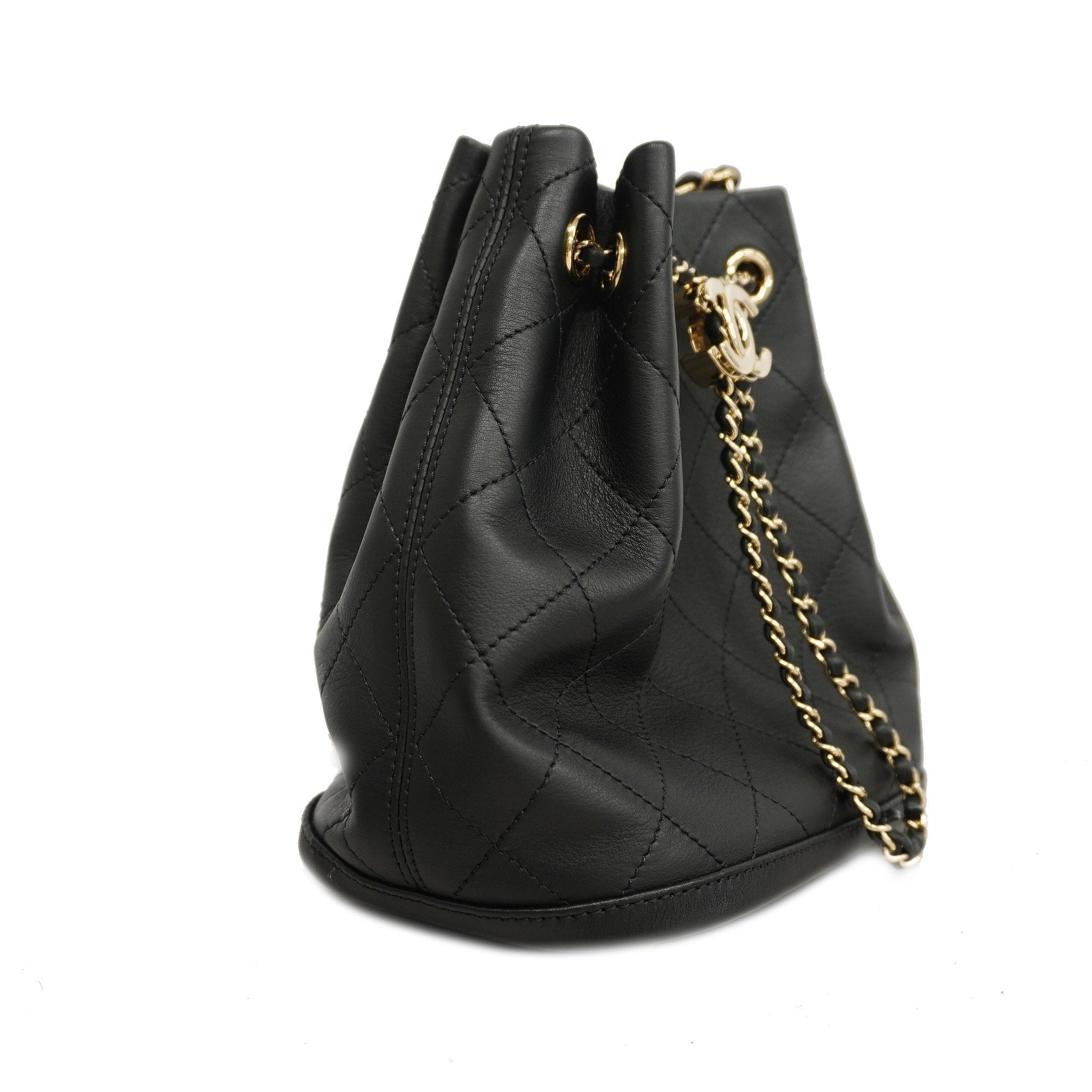 Chanel Matelasse Chain Shoulder Women’s Leather Shoulder Bag Black