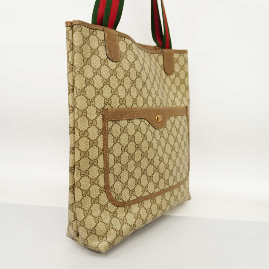 GUCCIAuth Sherry Line Tote Bag 39 02 003 Women's GG Supreme,Leather Beige,Brown | Studio Nafay
