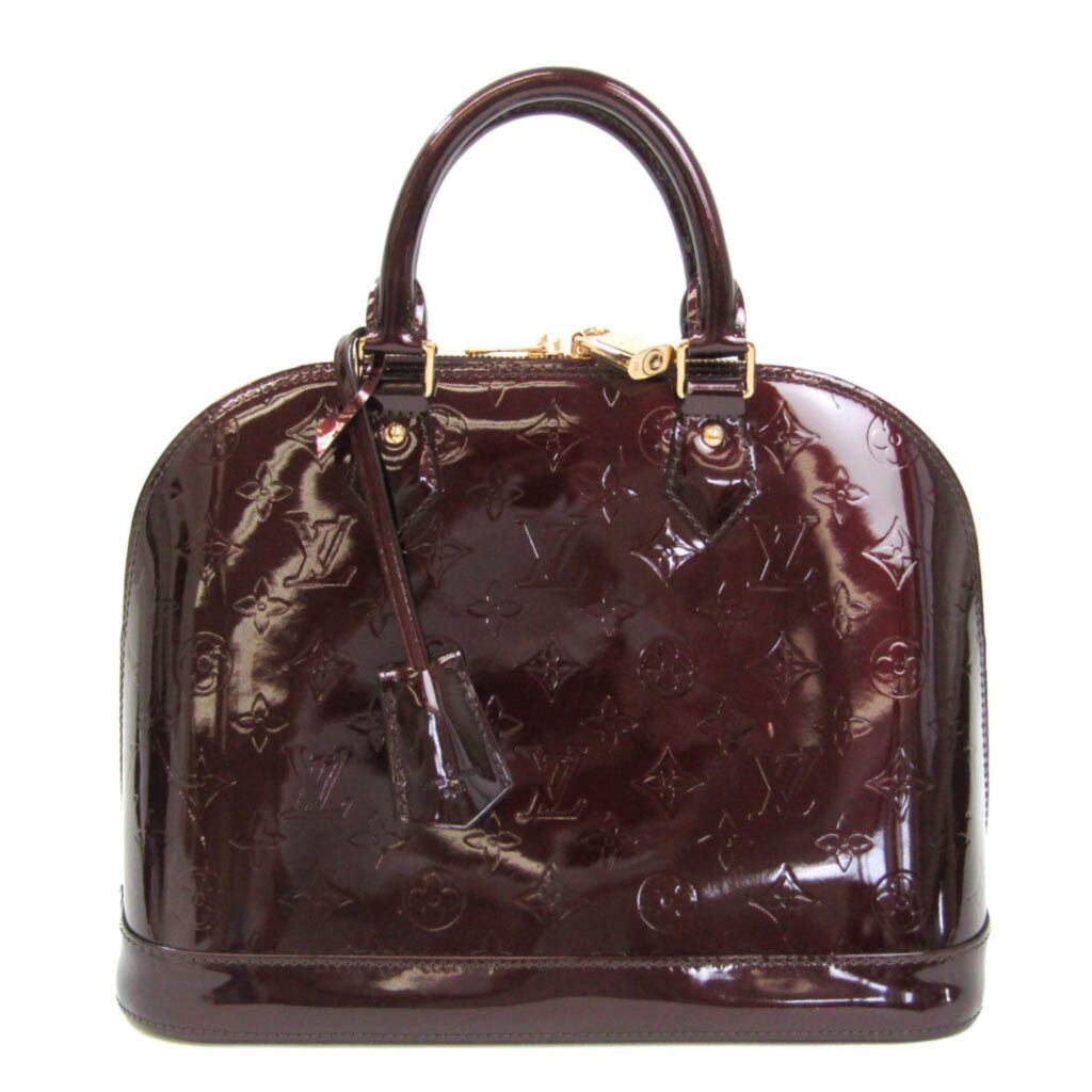 LOUIS VUITTON Monogram Vernis ALMA PM Women's Handbag Amarante - Product Image 2