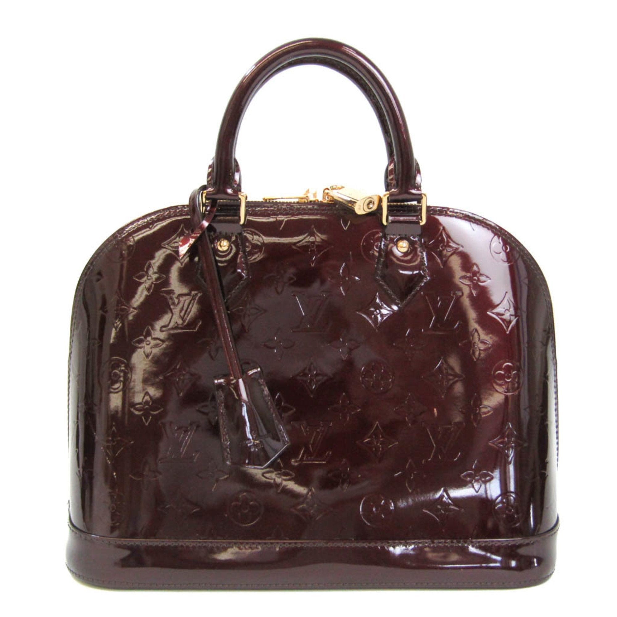 LOUIS VUITTON Monogram Vernis ALMA PM Women’s Handbag Amarante