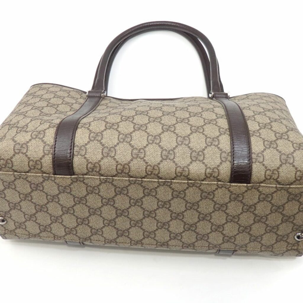 Gucci Tote Bag GG Supreme Women's Beige Brown PVC Leather 114595 204990 - Product Image 2