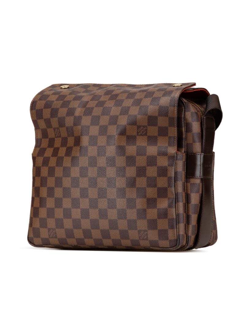 Damier Ebene Canvas Crossbody Bag with Adjustable Strap and Multiple Closures - Product Image 2