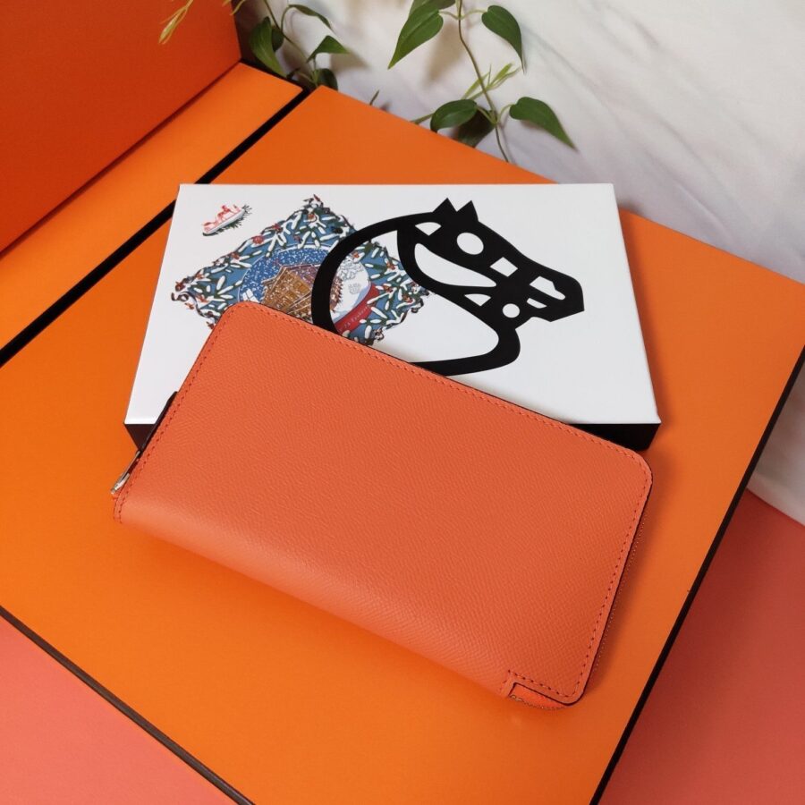 HM Zipper Wallet 20 Orange Epsom | Studio Nafay