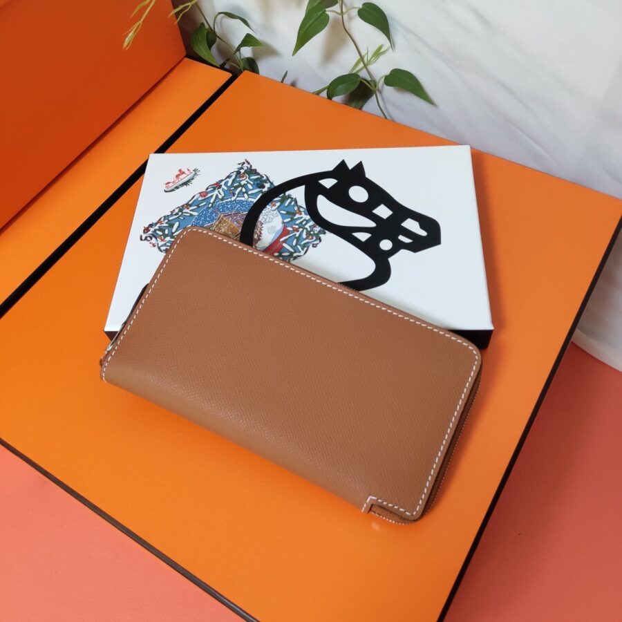 HM Zipper Wallet 20 Tan Epsom | Studio Nafay