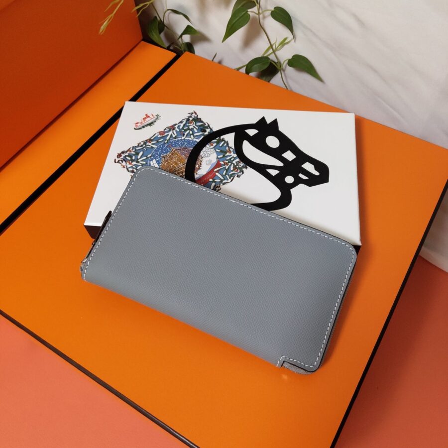 HM Zipper Wallet 20 Grey Epsom | Studio Nafay