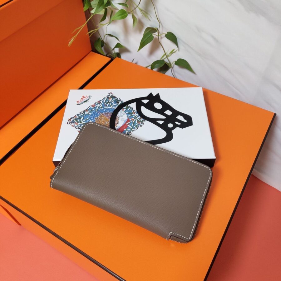 HM Zipper Wallet 20 Brown Epsom | Studio Nafay