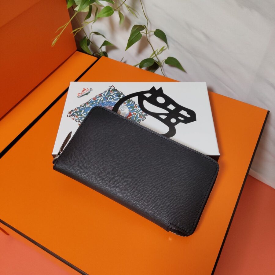 HM Zipper Wallet 20 Black Epsom | Studio Nafay