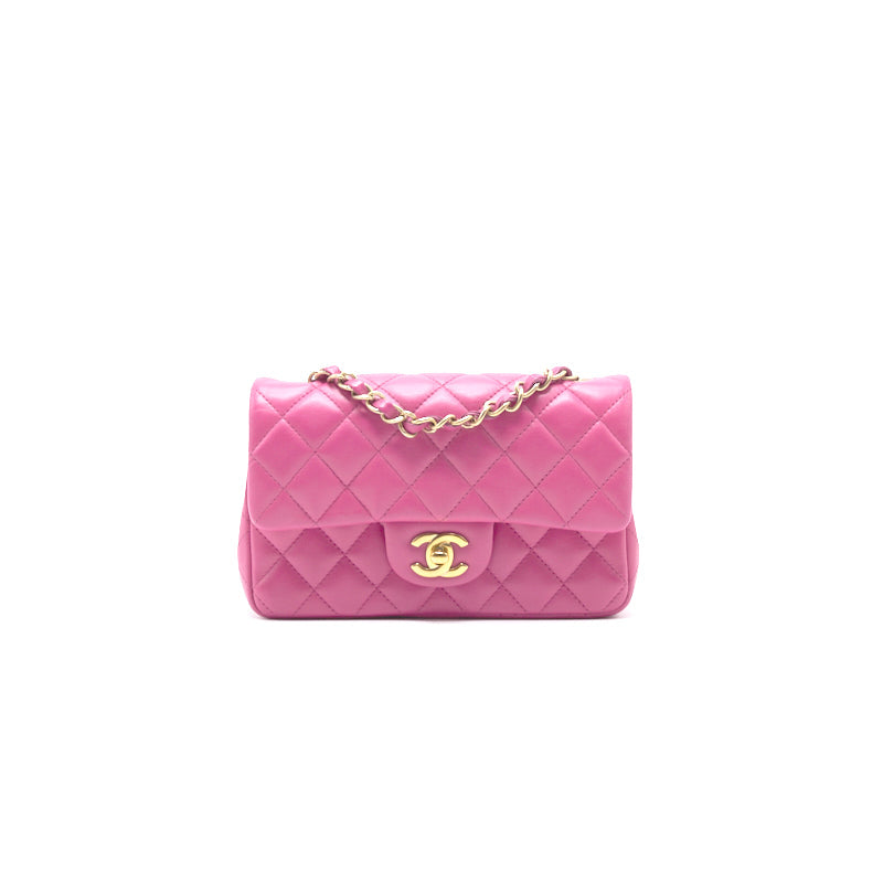 Chanel Lambskin Rectangular Mini Flap Bag | Studio Nafay