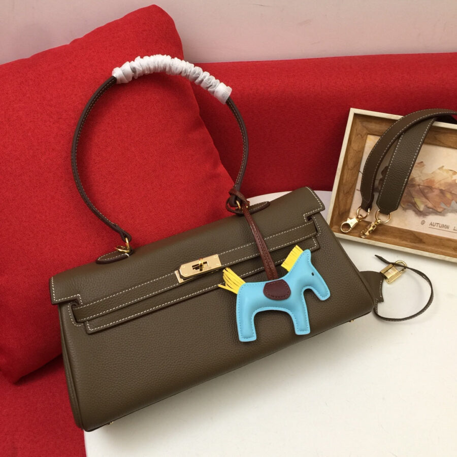 HM SHOULDER BAG 35 CEDAR TOGO GOLD HARDWARE | Studio Nafay