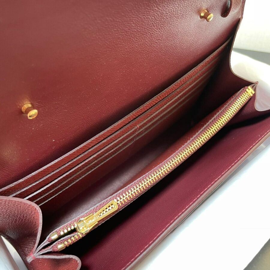 CONSTANCE TO GO 20.5 BURGUNDY EPSOM GOLD HARDWARE | Studio Nafay