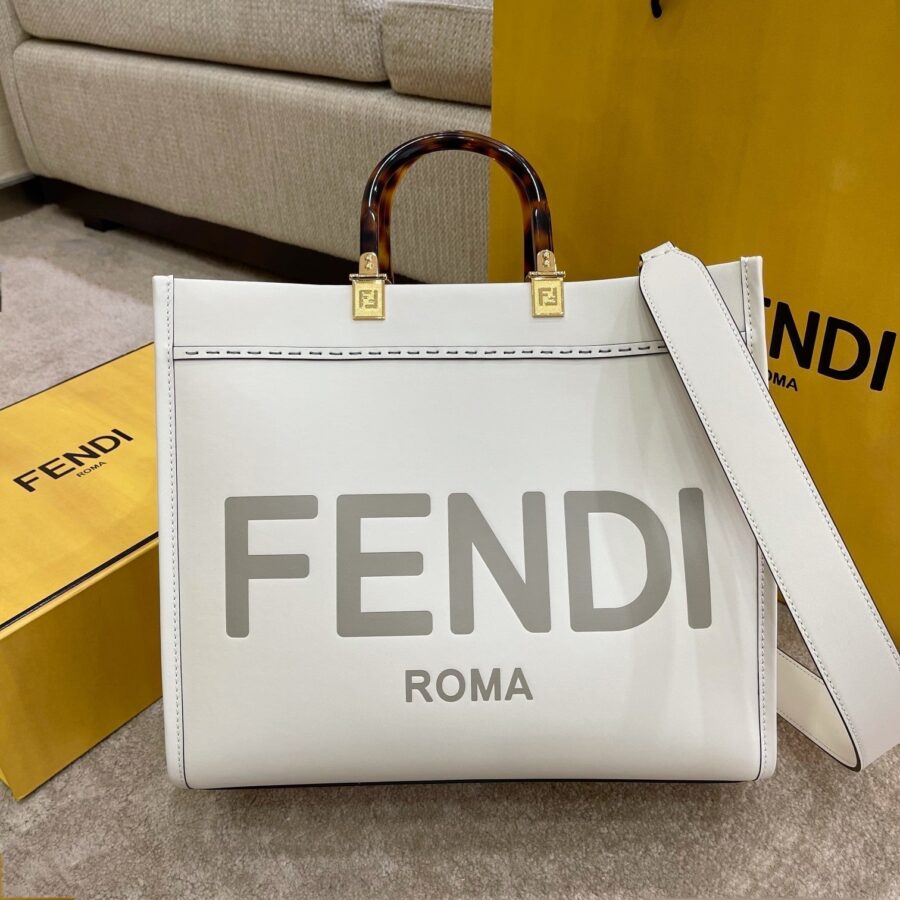 SHINE LARGE 35 TOTE IN WHITE CALFSKIN | Studio Nafay
