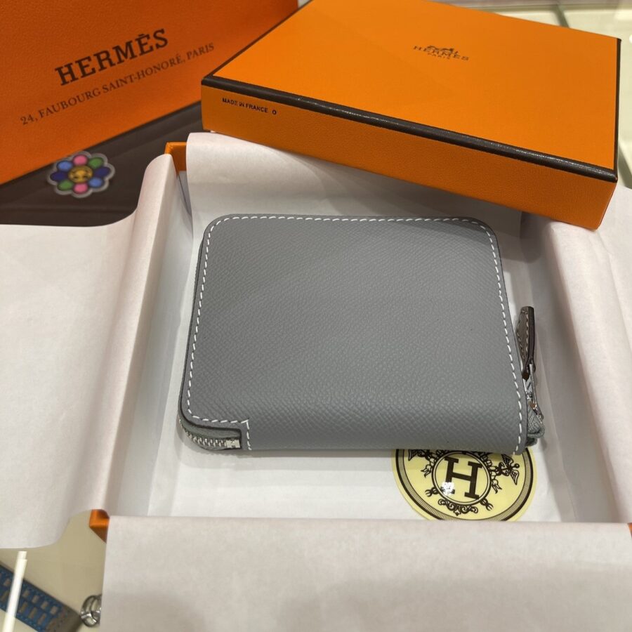 HM Compact Wallet 11.5 Grey Epsom | Studio Nafay