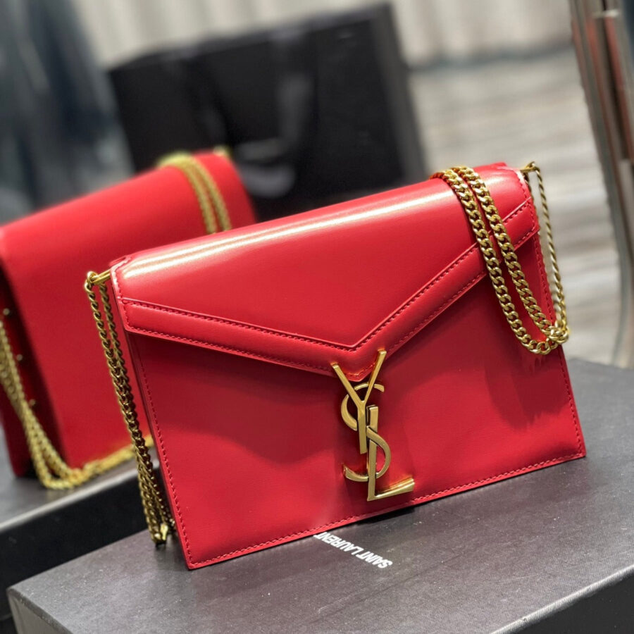CASSANDRA 22 CHAIN BAG RED CALFSKIN | Studio Nafay
