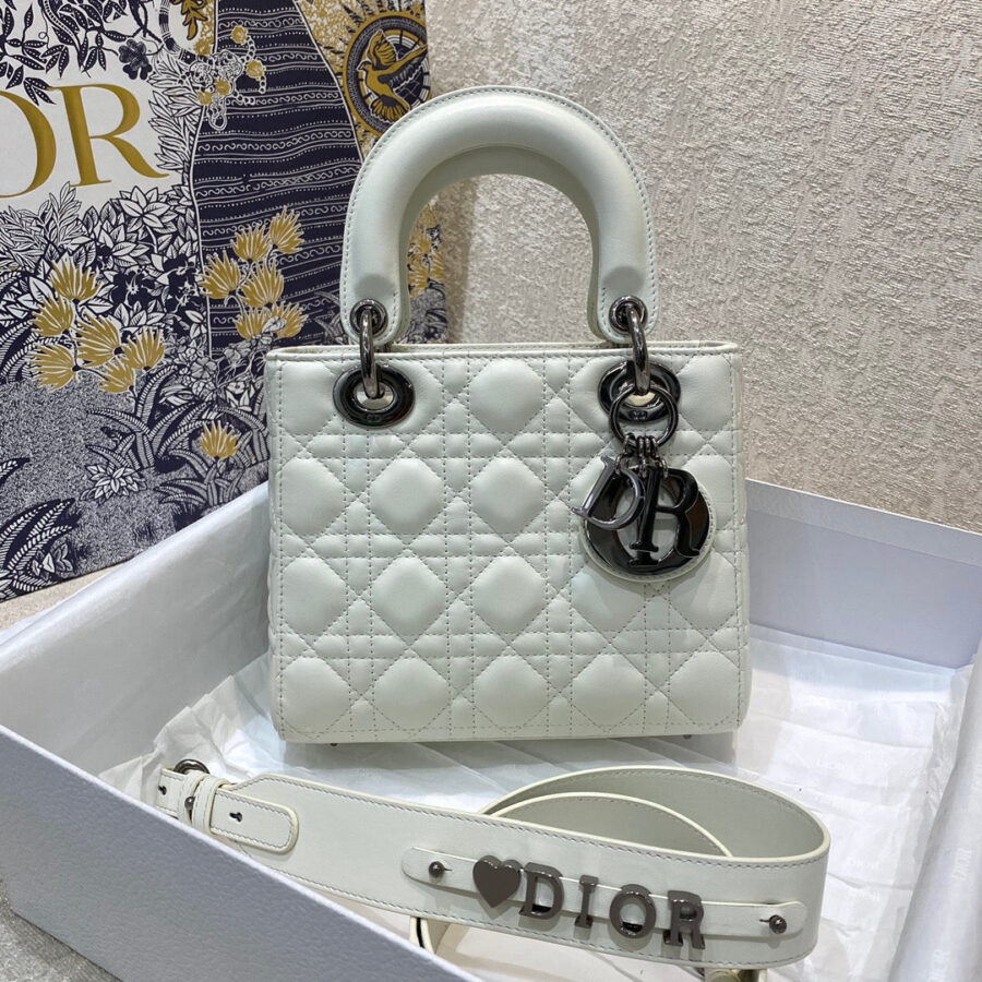 small lady 20 white lambskin shw | Studio Nafay
