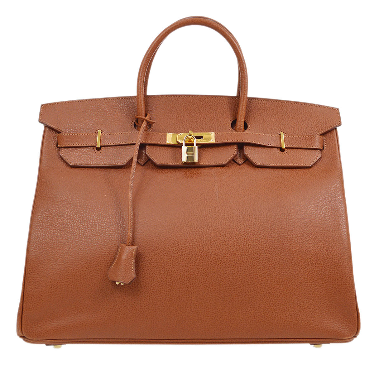 HERMES BIRKIN 40 Hand Bag Brown Ardennes