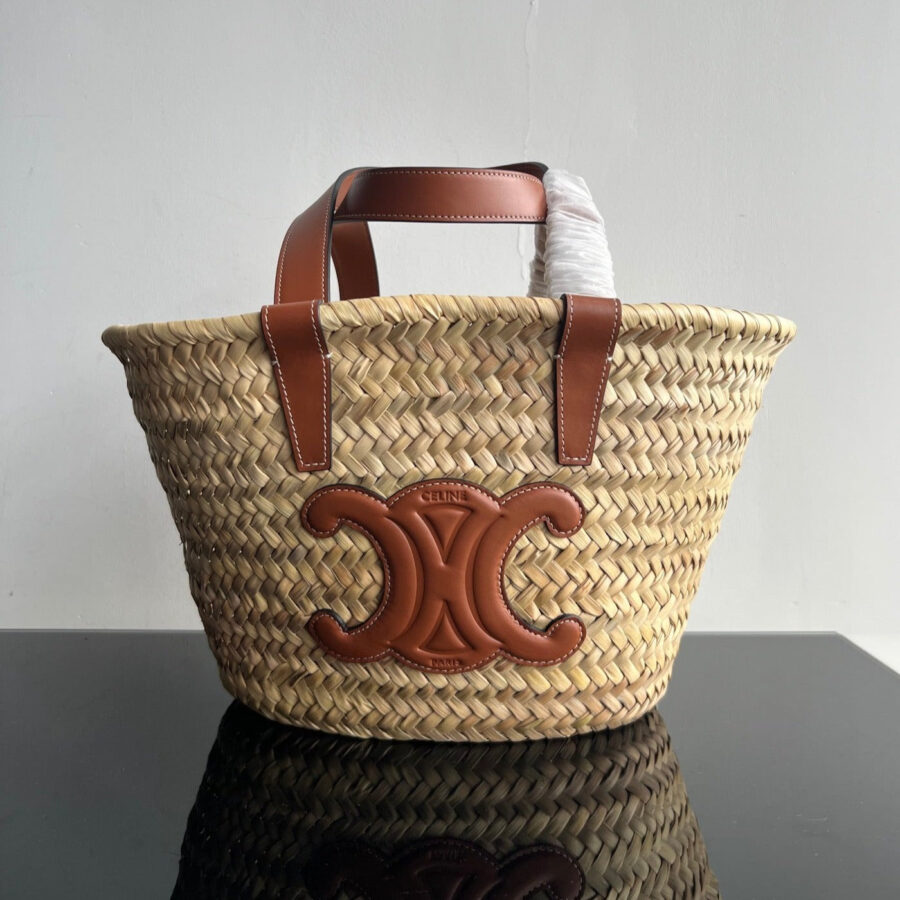 TRIPHOME 35 BEIGE MOROCCAN RAFFIA FIBERS BAG | Studio Nafay