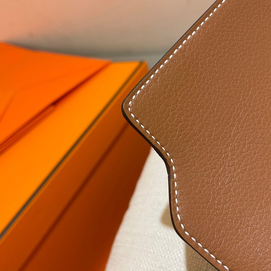 HM RoulisSlim Wallet 12.7 Tan Calfskin Ghw | Studio Nafay
