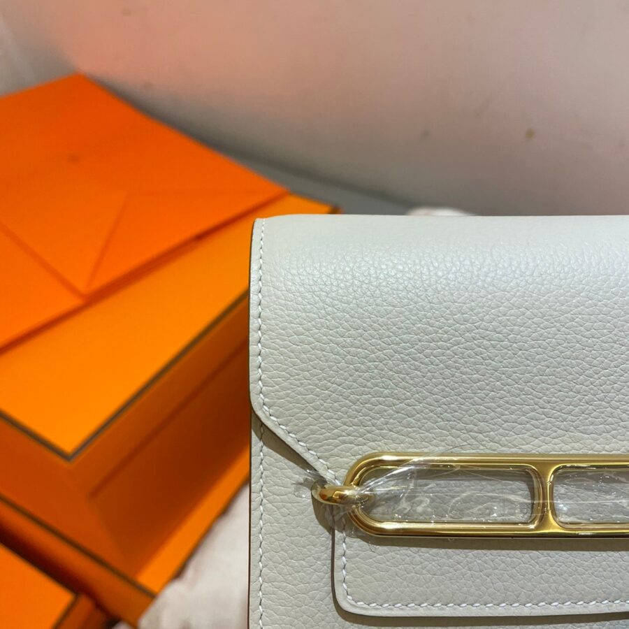 HM RoulisSlim Wallet 12.7 White Calfskin Ghw | Studio Nafay
