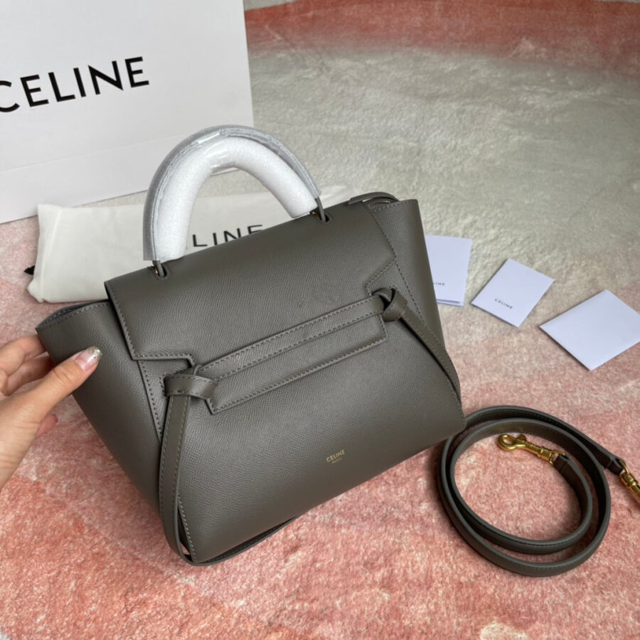 FISH BAG 24 GREY LEATHER | Studio Nafay
