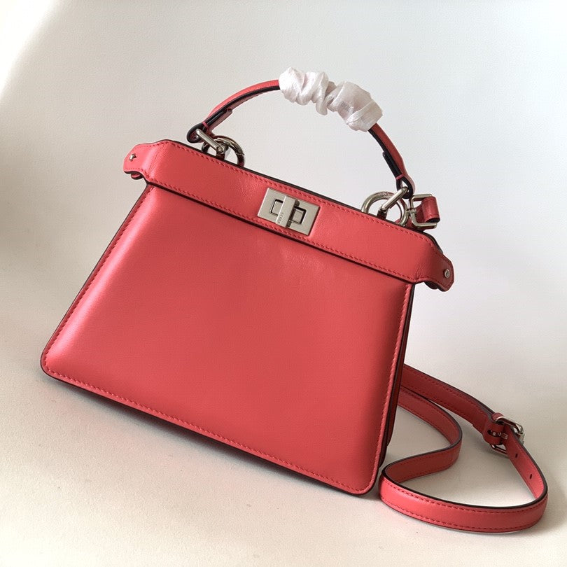 Peekaboo ISeeU Petite 20 Bag Hot Pink Lambskin Shw | Studio Nafay