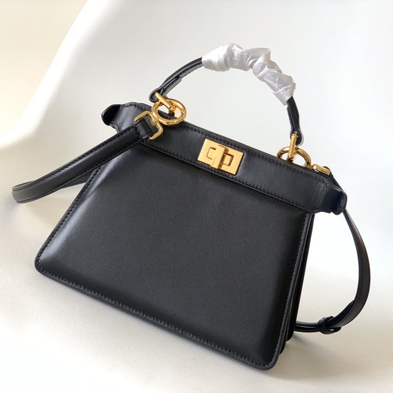 Peekaboo ISeeU Petite 20 Bag Black Lambskin Ghw | Studio Nafay