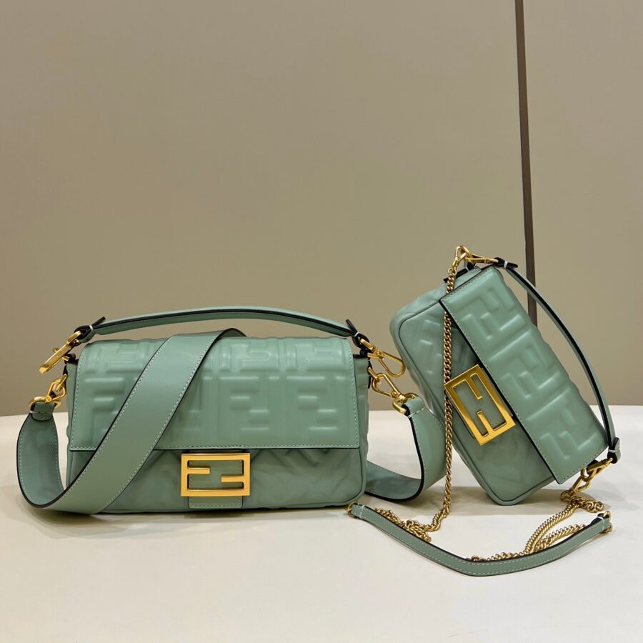 Baguette 27cm Powder Blue Lambskin Gold Hardware | Studio Nafay