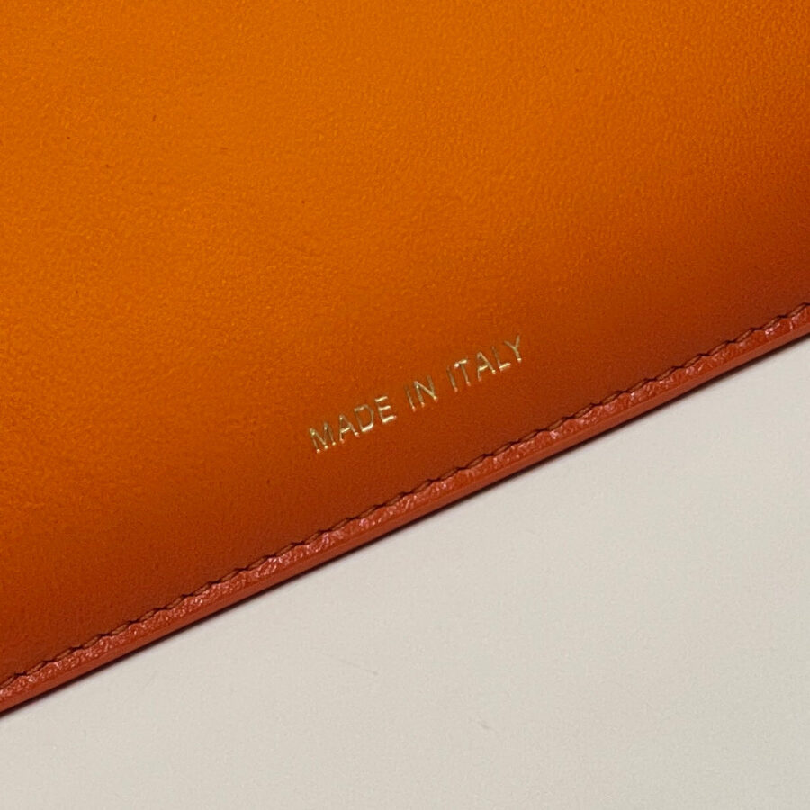 PEEKABOO ISEEU 33 IN ORANGE OMBRE SMOOTH CALFSKIN GOLD HARDWARE | Studio Nafay
