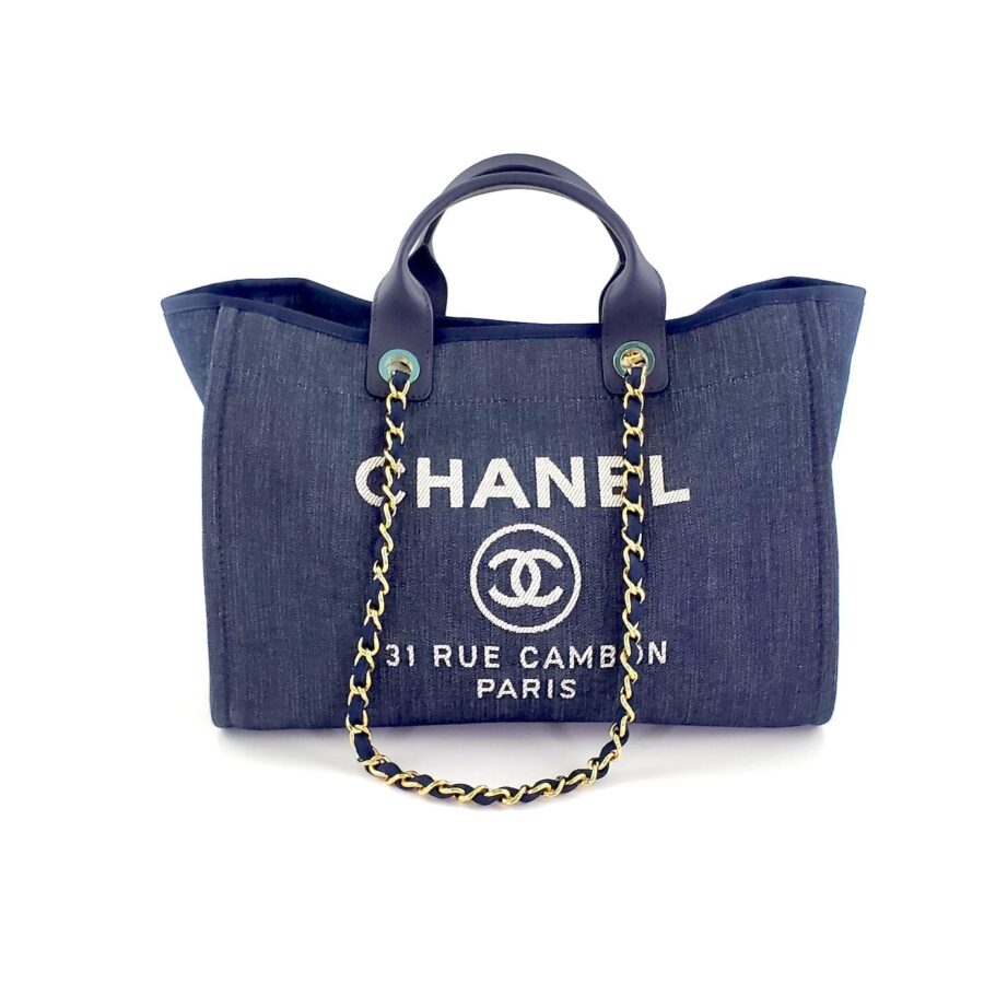 CHANEL DEAUVILLE Blue Marine Tote | Studio Nafay