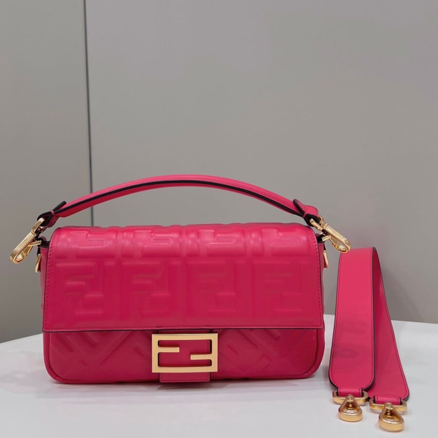 Baguette 27cm Red Lambskin Gold Hardware | Studio Nafay