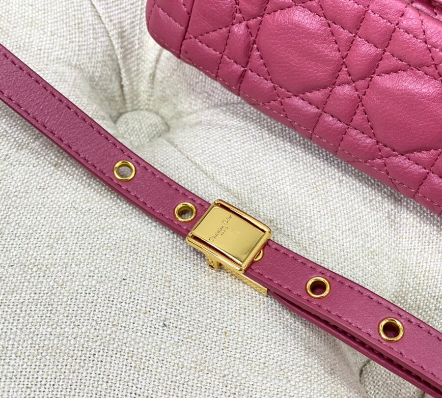 SMALL CARO BAG 20 DARK PINK CALFSKIN | Studio Nafay