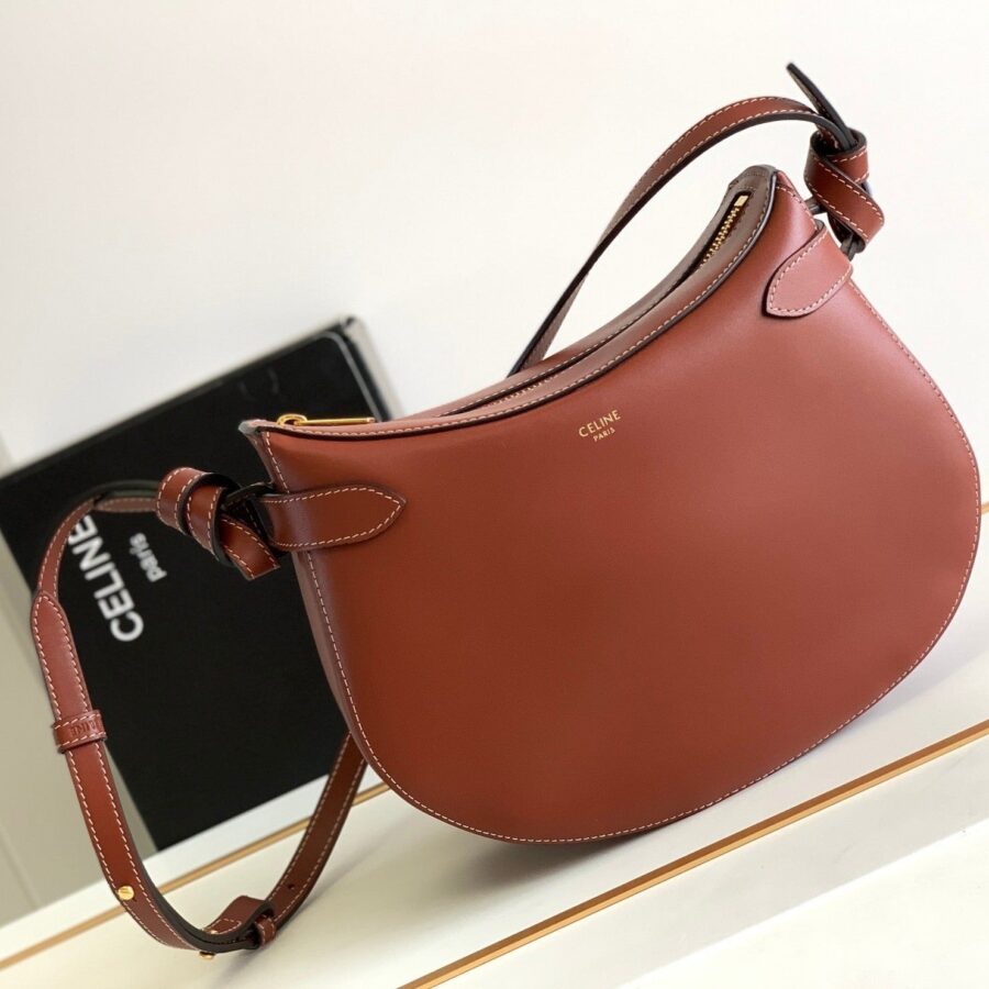 TRIOMPHE CLASSIC 25 CINNAMON BROWN CALFSKIN | Studio Nafay
