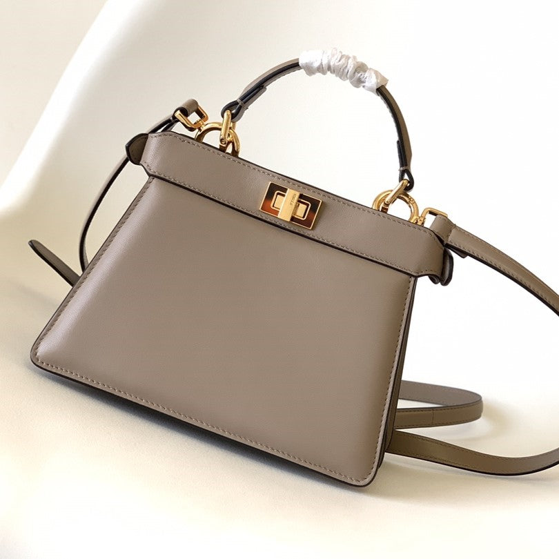 Peekaboo ISeeU Petite 20 Bag Brown Lambskin Ghw | Studio Nafay