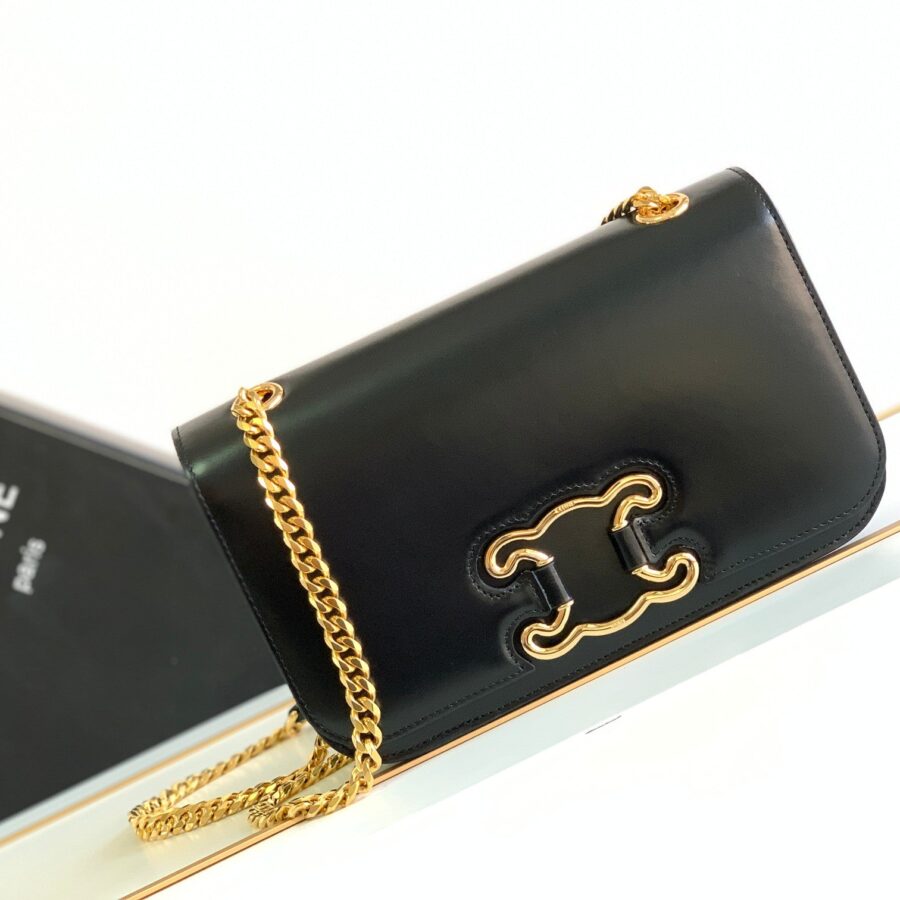 TRIOMPHE FRAME 23 BLACK CALFSKIN | Studio Nafay