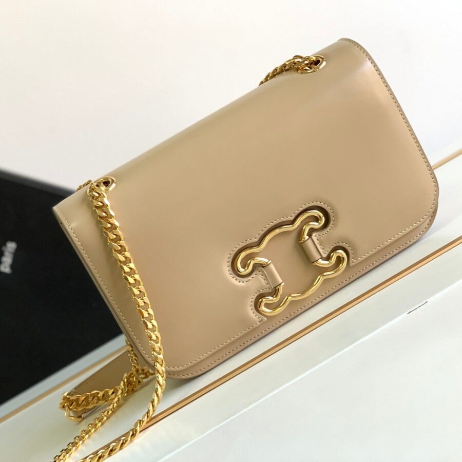 TRIOMPHE FRAME 23 BEIGE CREAM CALFSKIN | Studio Nafay