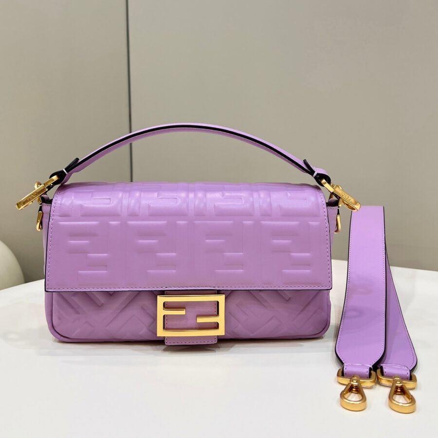 Baguette 27cm Violet Lambskin Gold Hardware | Studio Nafay