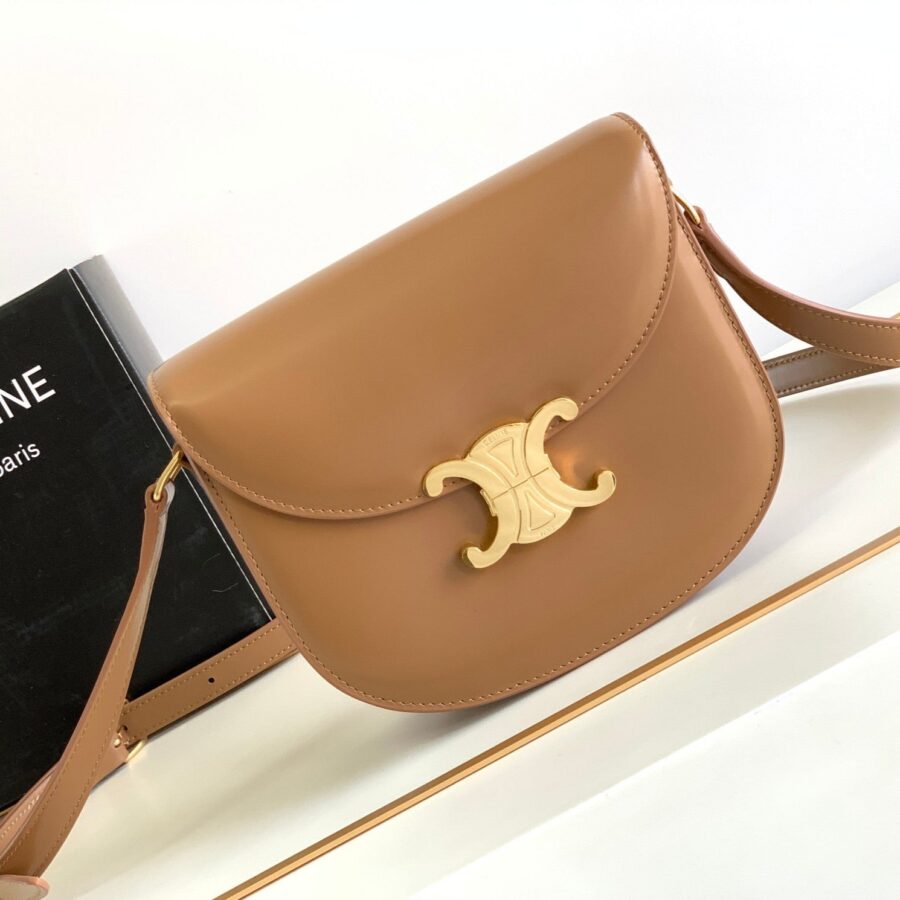 teen besace triomphe 18.5 brown calfskin | Studio Nafay