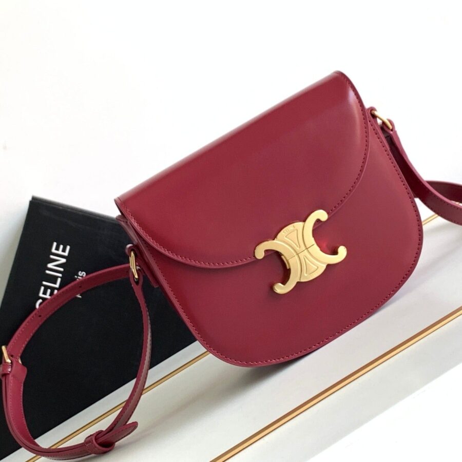 teen besace triomphe 18.5 dark red calfskin | Studio Nafay