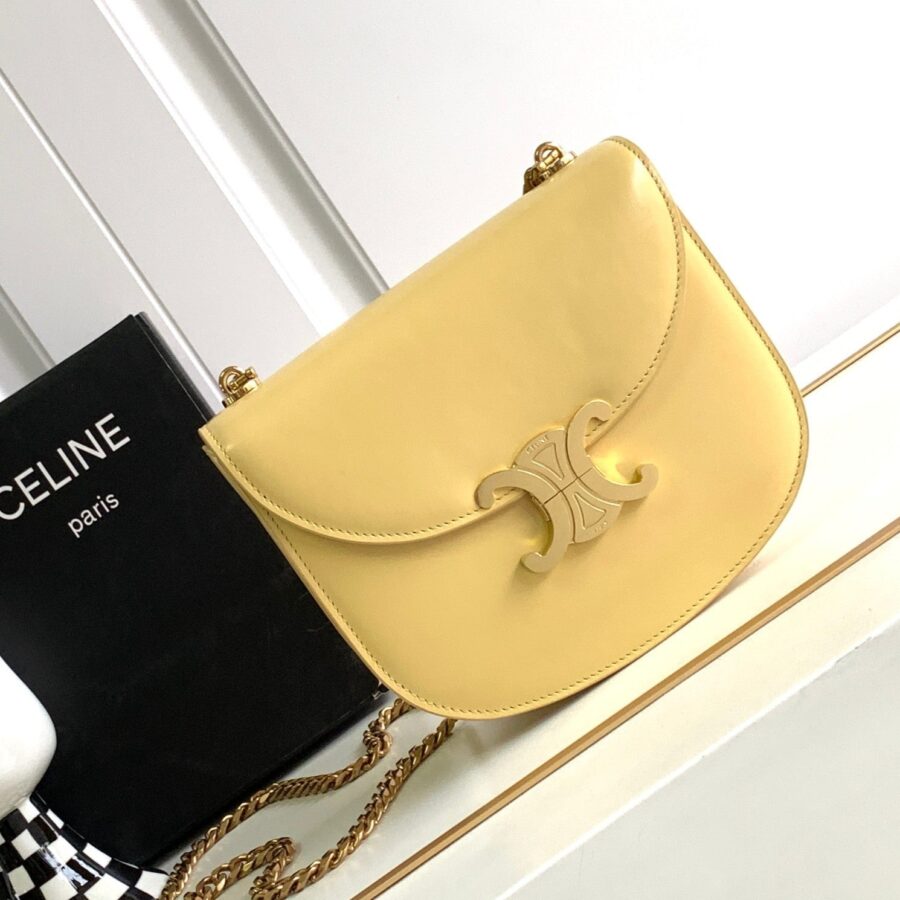 teen besace triomphe 18.5 lime calfskin | Studio Nafay