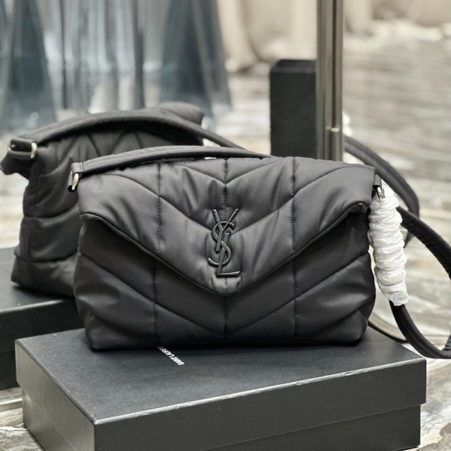 PUFFER LARGE BAG 34 IN DARK GRAY NYLON | Studio Nafay