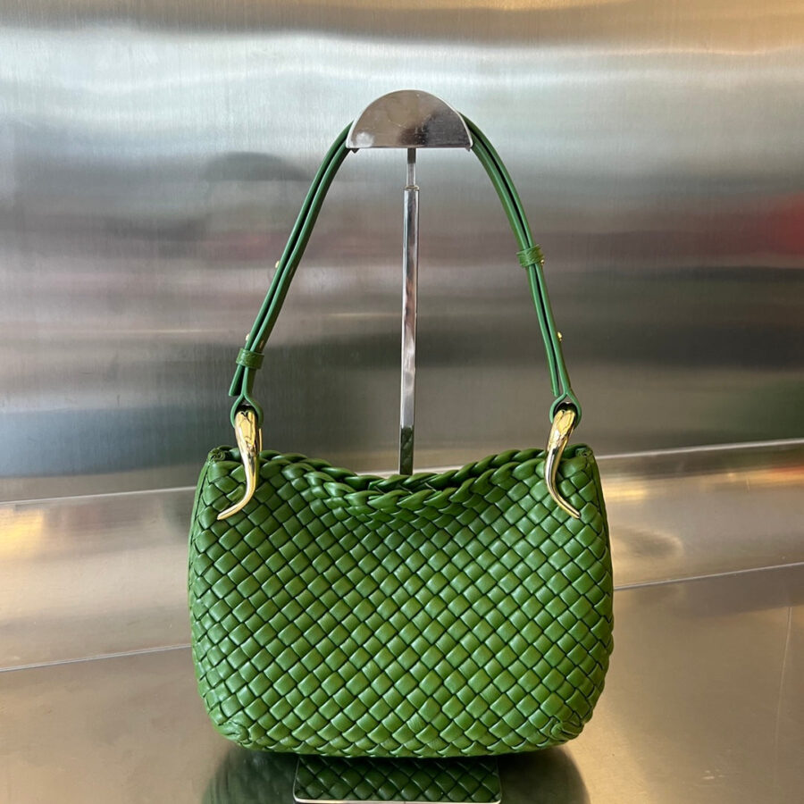 SMALL CLICKER 27 MOSS GREEN LAMBSKIN | Studio Nafay